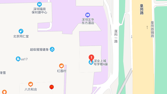 Map of Robert Walters Shenzhen office
