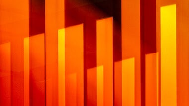 orange-abstract strip blocks